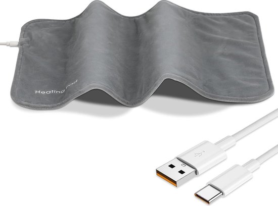 Draagbare Wasbare USB Verwarmingskussen voor Rug, Nek en Schouders - Hand- en Voetwarmer van Merkloos