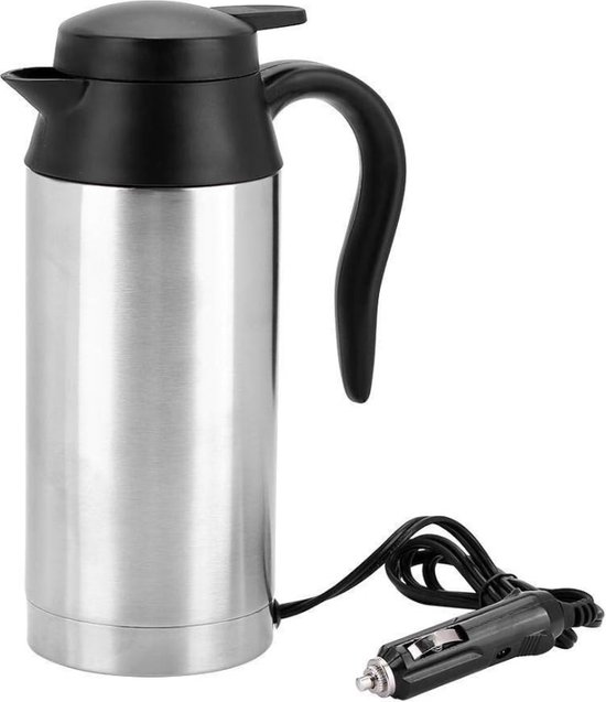 Draagbare Waterkoker 24V - Roestvrijstalen Reiswaterkoker Met 750 ML Capaciteit Voor Auto En Vrachtwagen - Perfect Voor Koffie En Thee van TravelKettle