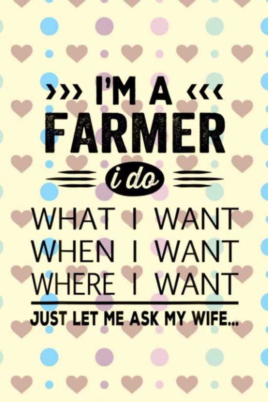 Dream Journal Mens Farmer Husband From Wife Present Idea Funny Quote