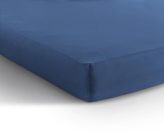 Dreamhouse Jersey Stretch Hoeslaken - 100% Katoen - 140x200 - Blauw van Dreamhouse