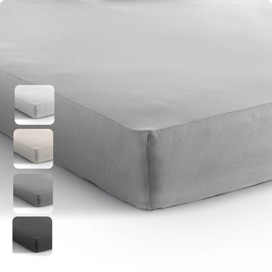 Dreamhouse Jersey Stretch Hoeslaken - 100% Katoen - 160/180x200 - Grijs van Dreamhouse