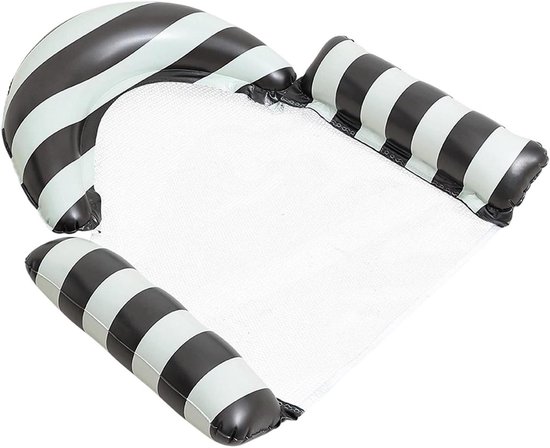 Drijfmatras Volwassenen - Opblaasbaar Lounger - Water Ontspanning - Ergonomisch Lichaamscontour - 111x107x18cm - Wit