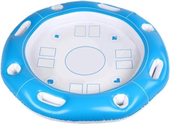Drijvend dienblad - Opblaasbare tafel - Zomerse ontspanning - Met bekerhouder - 60 cm - Wit