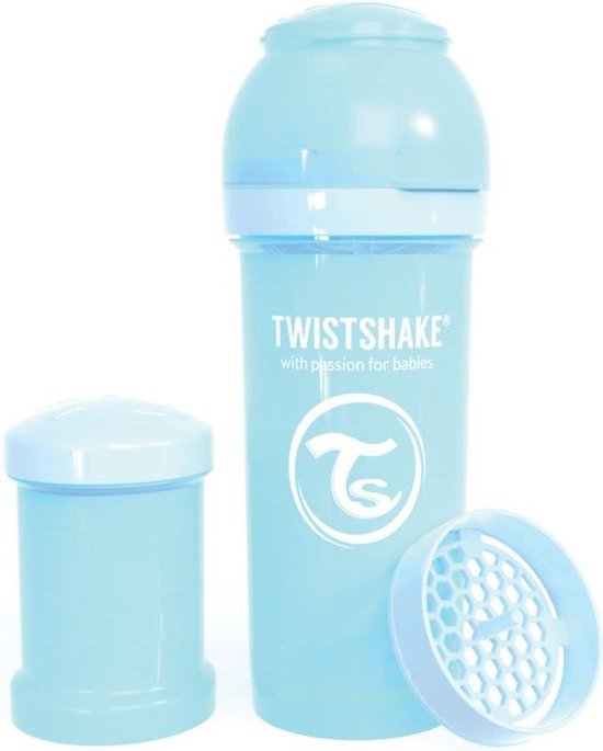Drinkflesje Antikoliek 260  ml - Pastelblauw | Twistshake van Twistshake