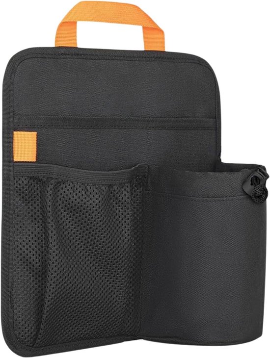 Drinkhouder Strandstoel - Stoel Organizer - Buiten Ontspannen - Stabiele Bevestiging - 27x26 cm - Zwart