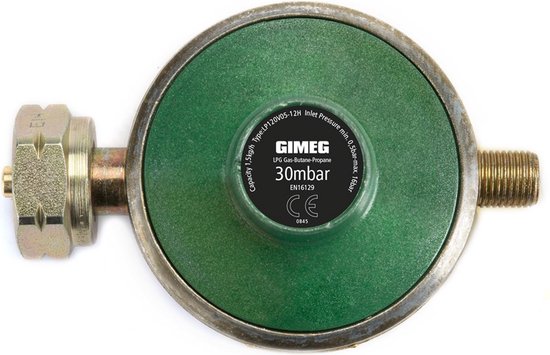 Drukregelaar 30mbar 1/4 links  OneSize van GOK