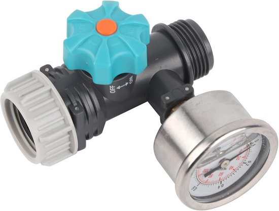 Drukregelaar met Manometer G3/4" - Verstelbare Waterdruk voor Tuinslang en Sproeier