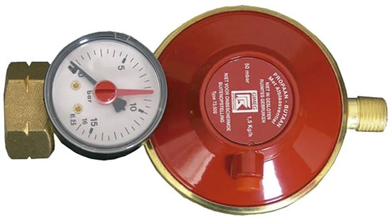 "Drukregelaar shell/combi 30mbar manometer met _"" l bu" van Merkloos