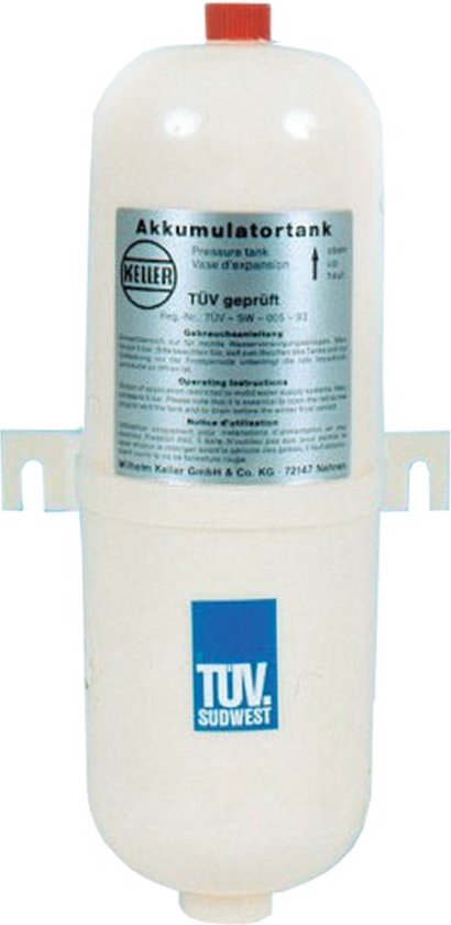 Drukvat met aansluiting 3/8 inch rechts van Dru