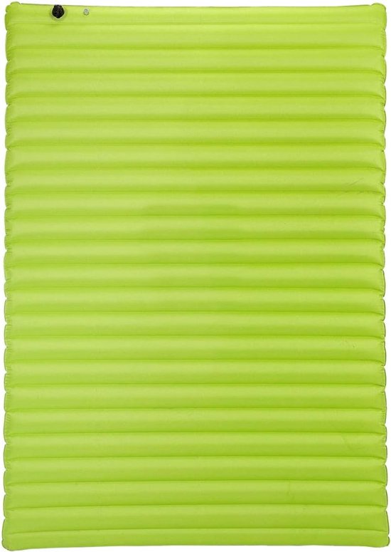 Dubbel Luchtbed - Kampeerbed - Outdoor slapen - Stevig en comfortabel - 140x200 cm - Blauw van Merkloos