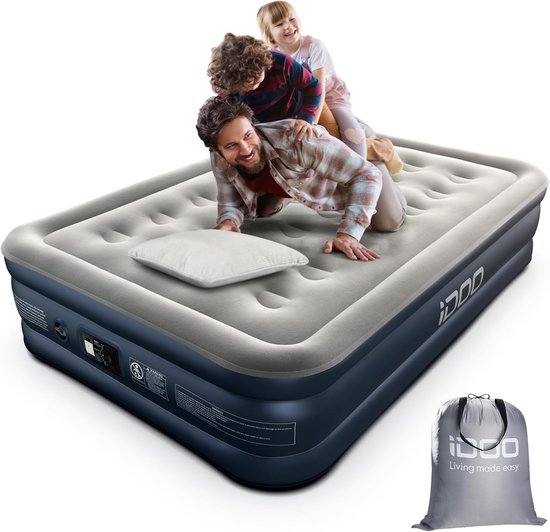 Dubbel luchtbed opblaasbaar bed met ingebouwde pomp van Intex