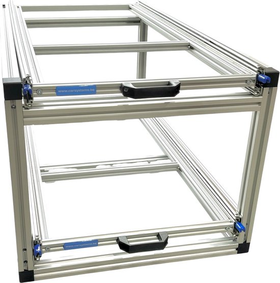 Dubbel schuifframe voor camper 90x40 cm - 130 kg belastbaar van Carbest