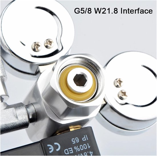 Dubbele CO2 Regulator voor Aquariums - Drukmeter met Bubble Teller en Solenoïde Klep van Jardiaffaires