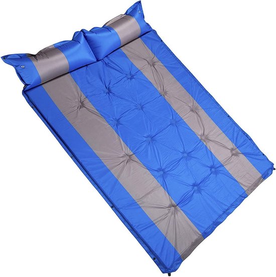 Dubbele Slaapmat - Luchtkussen Slaapmat - Kamperen Buiten - Zelfopblazend 3cm Dik - 190x132cm - A
