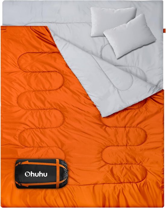 Dubbele Slaapzak – 2 Personen, Warm en Comfortabel voor Outdoor Gebruik