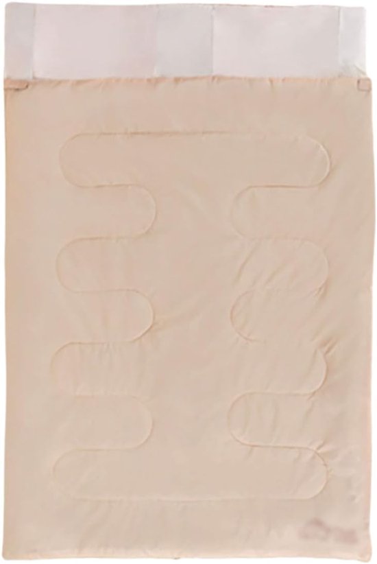Dubbele Slaapzak - Grote Slaapzak - Kamperen en Reizen - Ademende Voeten - 220 x 145 cm - Lichtbruin