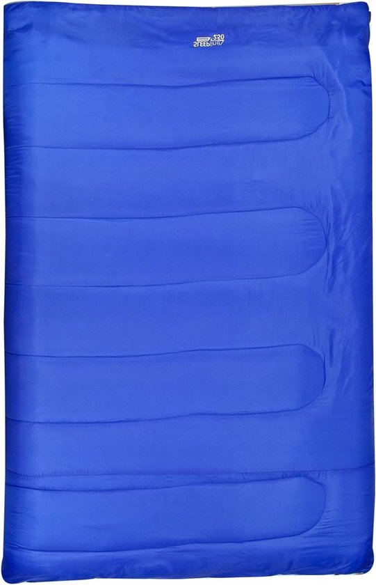 Dubbele Slaapzak - Kampeer Slaapzak - Kamperen en Outdoor - Comfort temperatuur 5-15°C - Voor 2 personen - Koningsblauw