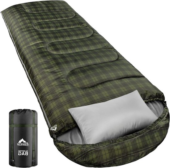 Dubbele Slaapzak - Kampeerslaapzak XL - Kamperen en Wandelen - Ruim en Warm - 230x85 cm - Plaid