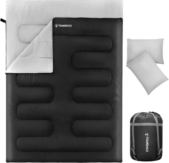 Dubbele Slaapzak - Polyester - Draagbaar - Comfortabel - Voor Kamperen en Backpacken