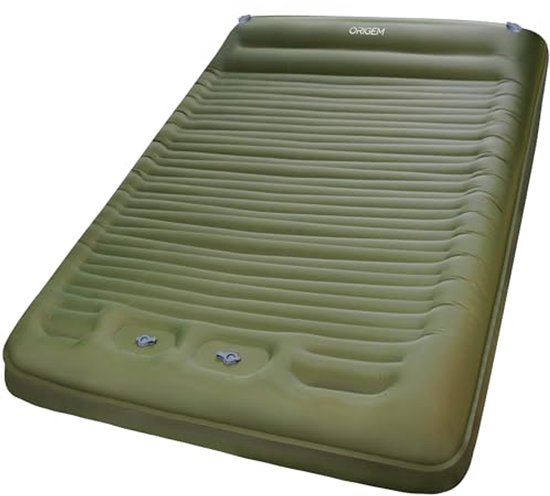 Dubbele Zelfopblaasbare Camping Slaapmat 14 cm Dikte - Ideaal voor Reizen en Avontuur van Merkloos