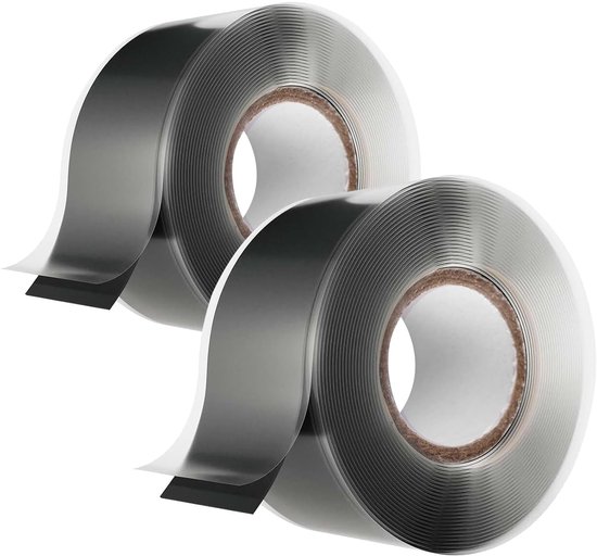 Dubbellaags Zelfklevende Siliconestrip, 3m x 25mm, Waterdichte Reparatietape voor Isolatie en Lekkagepreventie, Ideaal voor Elektrische Toepassingen en Huishoudelijk Gebruik van Merkloos