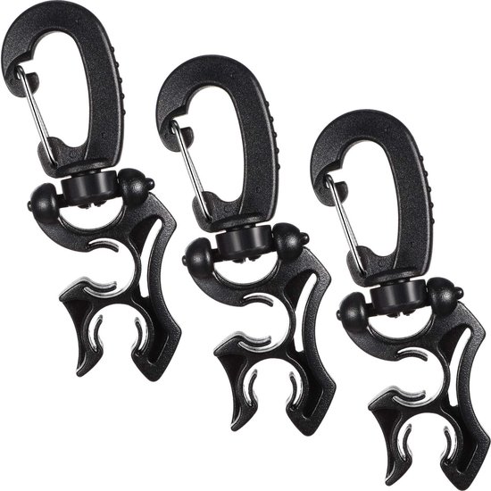 Duikslangklem Duikaccessoires Duik Dubbele BCD Slangklem met Veerhaakgesp Geschikt voor Snorkelaccessoires