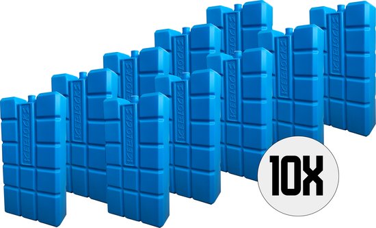DULA Koelelementen - blauw - 10 stuks - 750 gram - 20x10,5x4cm van DULA