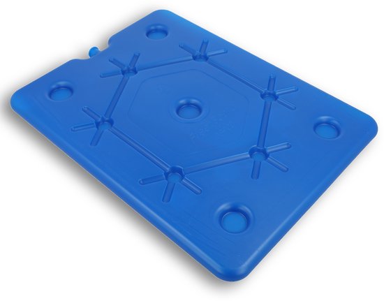 DULA platte koelelementen voor koelbox en koeltas - Freezeboard blauw plat - 2 stuks - 900 gram - 25 x 32.5 x 1.5 cm van DULA