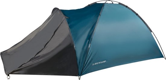 Dunlop Koepeltent 210X250X130Cm - Blauw/ Grijs - 4 Persoons van Dunlop