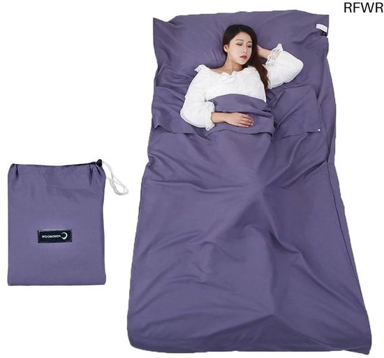 Dunne Huttenslaapzak met Draagtas - Ideaal voor Camping en Outdoor