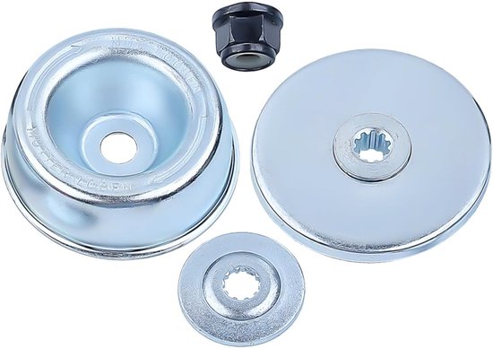 Dussdote Mesplaat + Duwplaat + Ring + Moer 4-in-1 Kit - Reserveonderdelen voor grasmaaiers - Voor STIHL FS55 FS55R FS36 FS44 FS56 FS80 FS90 FS120 FS200 FS250 grasmaaiers van Dussdote