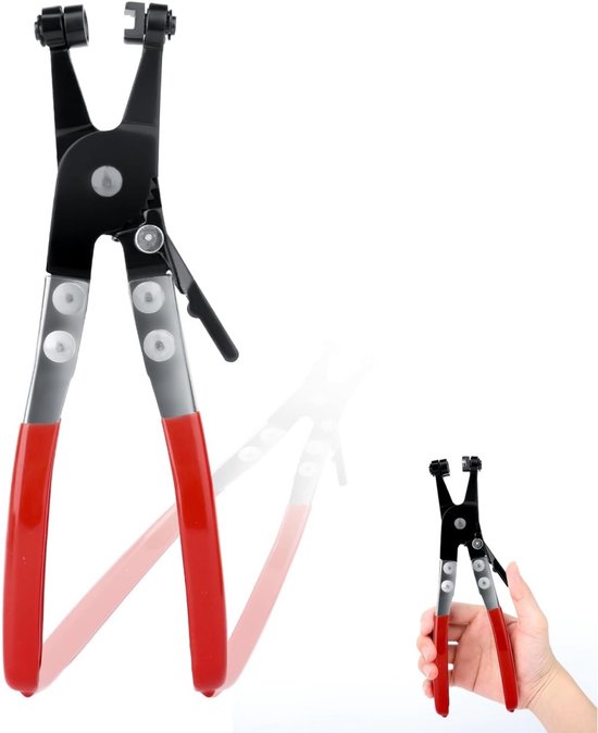 Dussdote Slangklemmen - rechte halsklemmen - klikklemmen - Geschikt voor het verwisselen van brandstof-, olie- en waterleidingen van Dussdote