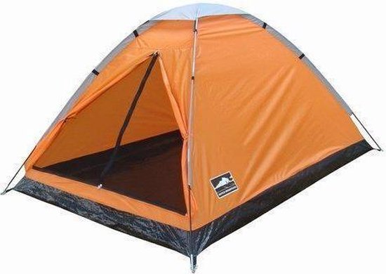Dutch Mountains  - koepeltent voor 2 personen- oranje van Merkloos