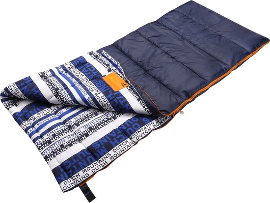 Dutch Mountains Slaapzak Goeree XL - Extra groot 220x90cm - Katoenen binnenkant - Aanritsbaar - Tochtstrip en compressiehoes van Dutch Mountains