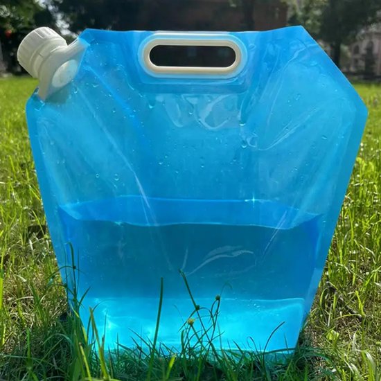 Dutchers® Watercontainer - * - Waterzak - Opvouwbaar - Handig Meenemen - Bewaren - Noodrantsoen - Watertank - Jerrycan - 10 Liter - BPA-Vrij van Dutchers