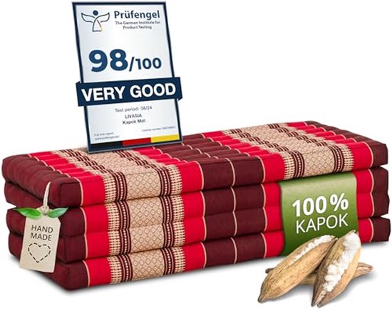 Duurzame Klapmatras 200x110x8cm - Ecologisch Gastenbed en Yogamat voor Tuin en Balkon van Merkloos