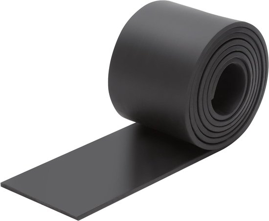 Duurzame non-slip rubberen rol van 3 mm x 50 mm x 1 m voor isolatie, antivibratie en industriële bescherming, perfect voor deuren en ramen