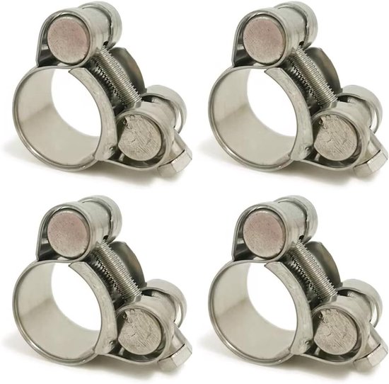 Duurzame T-Bolt Slangklemmen van 20-22mm, Roestvrijstalen Buisklemmen voor Zware Toepassingen (4 Stuks)