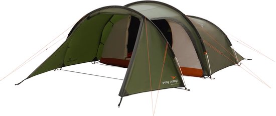 Easy Camp Pasvik 4 Tent 4 Persoons Lichtgewicht Tunnentent Aluminium stokken Groen van Merkloos