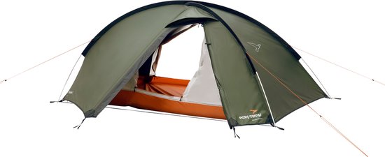 Easy Camp Rondane 2 Tent 2 Persoons Lichtgewicht Koepeltent Aluminium stokken Groen van Merkloos