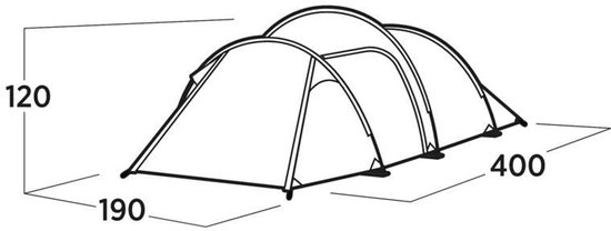 Easy Camp Tent - Hemsedal 3 van Merkloos