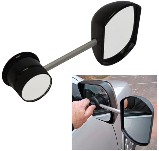 Easy Mirror Bol De Luxe - Caravanspiegel - Universeel - Zuignapmontage - Vlak spiegelglas - E11 goedgekeurd