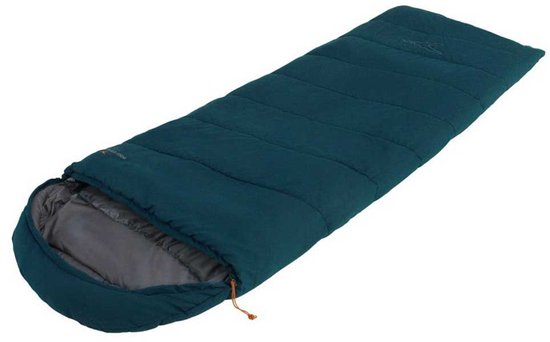 Easycamp Raven I Square 2°c Slaapzak Blauw Regular / Left Zipper van Merkloos