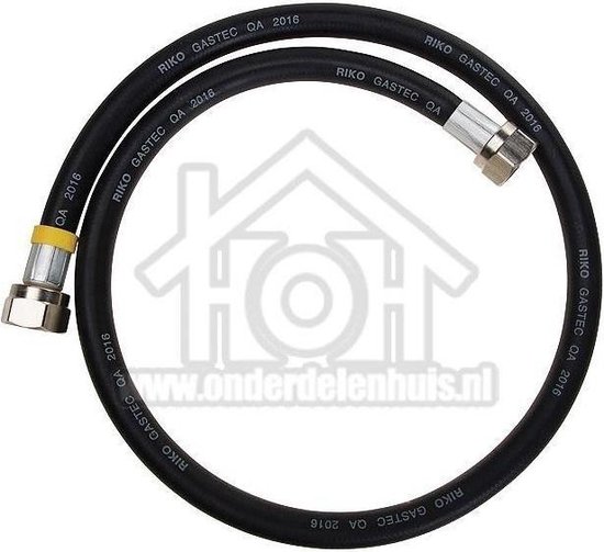 Easyfiks Gasslang Rubber flexibel voor los staande apparaten Gastec 100 cm met koppelingen SM2053 van Easyfiks