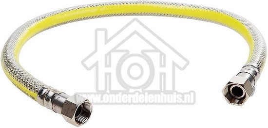 Easyfiks Gasslang RVS flexibel voor alle apparaten Superflex 100 cm met gastec keurmerk SM2296 van Easyfiks