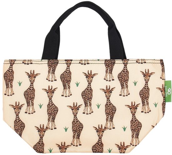 Eco Chic - Cool Lunch Bag - C53BG - Beige - Giraffes van Merkloos