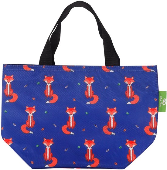 Eco Chic - Cool Lunch Bag - C89NY - Navy Foxes *NIEUW* van Merkloos