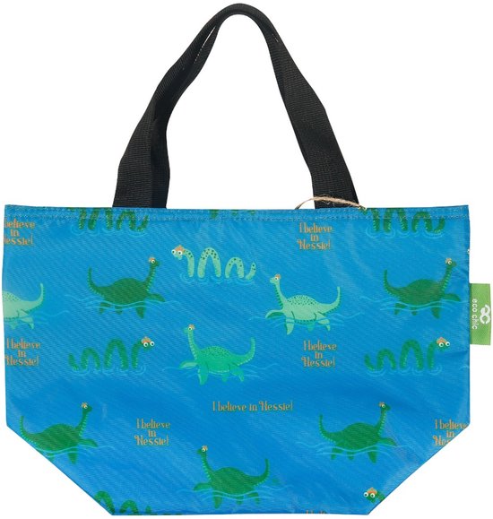 Eco Chic - Cool Lunch Bag - C93BU - Blue Nessie van Merkloos