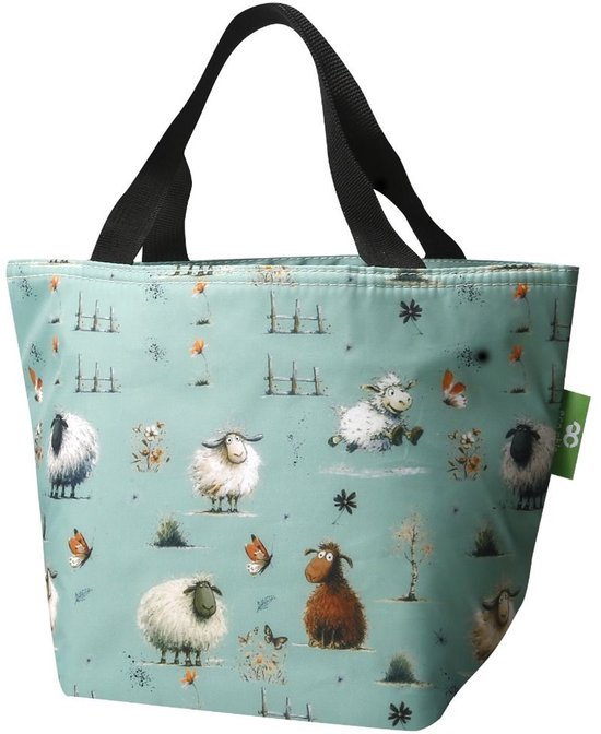 Eco Chic - Cool Lunch Bag - Groen - Schapen van Eco Chic London