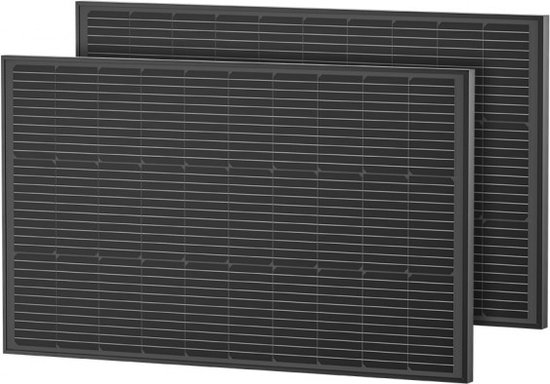 EcoFlow 2x 100W zonnepaneel met bevestigingsbeugels